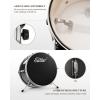 imageKids Drum Set Eastar 3Piece for Beginners 14 inch Drum Kit with Adjustable Throne Cymbal Pedal ampamp Two Pairs of Drumsticks Junior Drum Set with Bass Tom Snare Drum Metallic Sky BlueBlack