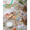 imageMontessori Musical Instruments for Toddlers Wooden Musical Toys for Kids 3 Eastar Kido Percussion Instruments Set for Boys Girls Preschool Educational Toys with Storage Bag Christmas Birthday KW1