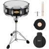 imageEastar Snare Drum Set with Drum Sticksfor Beginners with Drum Stand Mute Pad Snare Drum Bag Drum Key 14quotX 55quot Starry BlueBlack