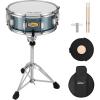 imageEastar Snare Drum Set with Drum Sticksfor Beginners with Drum Stand Mute Pad Snare Drum Bag Drum Key 14quotX 55quot Starry BlueBlue