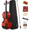 imageEastar Violin 44 Full Size for Adults Violin Set for Beginners with Hard Case Rosin Shoulder Rest Bow and Extra Strings Imprinted Finger Guide on Fingerboard EVA2Glossy