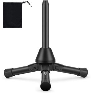 imageEastar Flute Clarinet Stand Portable Tripod Double Purpose Stand Holder for Flute Woodwind Instrument with Flannel Bag EST 005Tripod