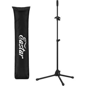 imageEastar TenorBass Trombone Stand Holder Heavyduty Portable Adjustable Stand Bracket Set with Carrying Bag Black EST002