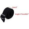 image175x5cm Women Faux Wool Belt Woolen Sash Tie Waist Cinch Belts for Trench Coat Overcoat JacketBlack