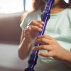 imageEastar Soprano Recorder Instrument for Kids Beginners German fingering C Key Recorder Set 3 Piece with Cleaning Kit Storage Bag Fingering Chart ERS3G1 SchoolApproved Transparent Pink Purple
