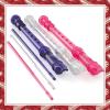 imageEastar Soprano Recorder Instrument for Kids Beginners German fingering C Key Recorder Set 3 Piece with Cleaning Kit Storage Bag Fingering Chart ERS3G1 SchoolApproved Transparent Pink Purple
