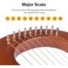 imageDonner Lyre Harp 7 Metal Strings Mahogany Body and Bone Saddle DLH001 Lyre Harp for Beginner Kids with Tuning Wrench Spare String Set Black Gig Bag Manual Ancient Greece Style10 Strings