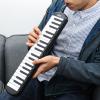 imageEastar 32 Key Melodica Instrument Keyboard Soprano Air Piano with 2 Double Mouthpieces Tube Carrying Bag Black37 Key