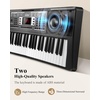 image:imageEastar Keyboard Piano 54 Key Piano Keyboard Excellent Sound Durable Keys Electronic Keyboard with Piano Stand Bench Music Stand Headphone Power Adapter and Note Stickers Kids Christmas Gift